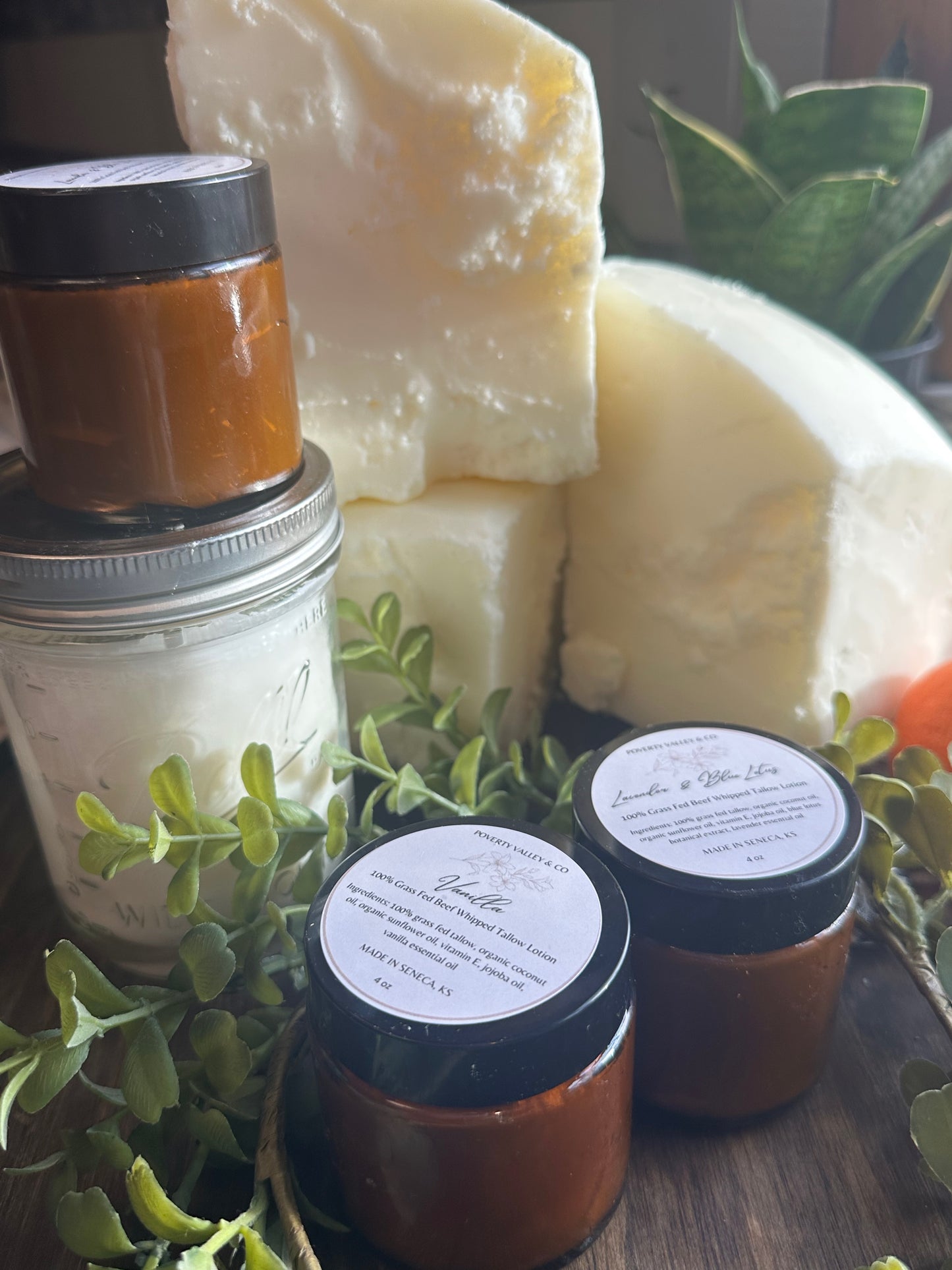 100% Grass Fed Whipped Tallow Lotion